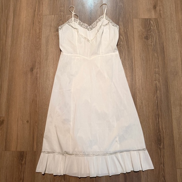 Vintage Other - Rare 1950’s Barbizon White Ivory Slip Dress Lace Women’s Vintage Size 16 Miss